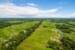 The Helicopter Shot From Dhaka, Bangladesh Stock Photo