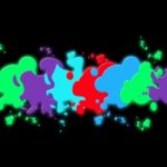 Black Paint Background Means Blobs Splatters And Art
 Stock Photo