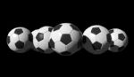 3d Rendered Soccer Balls Stock Photo