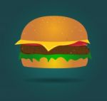 Hamburger  Icon Stock Photo