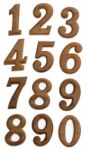 Wooden Numbers Stock Photo