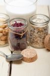 Healthy Breakfast Ingredients Stock Photo