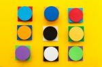 Material Design Colorful Background Stock Photo