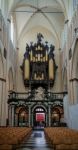 Interior View Of St. Salvator's Cathedral In Bruges West Flander Stock Photo