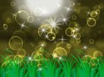 Glow Bubbles Means Light Burst And Backgrounds Stock Photo