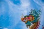 Dragon Chinese In Thailand Stock Photo