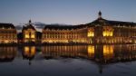 Miroir D'eau At Place De La Bourse In Bordeaux Stock Photo