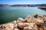 Cyprus, Greece/europe - July 21 - Freshwater Reservoir And Dam I Stock Photo