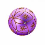 Luxurious Purple Christmas Ball Stock Photo