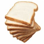 Sliced Bread Stack Isolated Stock Photo