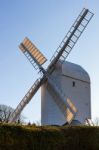 Clayton, East Sussex/uk - January 3 : Jill Windmill On A Winter' Stock Photo