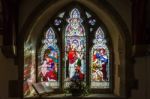 Interior View Of St Peter Ad Vincula Church In Wisborough Green Stock Photo