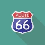 Route 66 Sign Stock Photo