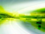 Green Futuristic Background Stock Photo