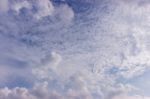 Beautiful Blue Sky With White Cloud Stock Photo