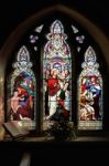 Interior View Of St Peter Ad Vincula Church In Wisborough Green Stock Photo