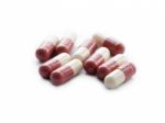 Medicine - Pink Capsule Stock Photo