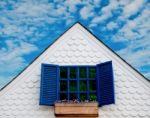 Beautiful Windows On  Old Building Stock Photo