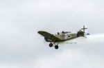 Junkers Cl1 Flying Over Shoreham Airfield Stock Photo