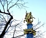 Freedom Monument In Tbilisi Stock Photo