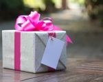 Pink Gift Box Stock Photo