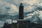 Cape Moreton Lighthouse On The North Part Of Moreton Island. Abstract Lighting Stock Photo