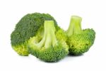 Broccoli Isolated On The White Background Stock Photo