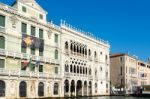 Unusual Buildings Along The Grand Canal Stock Photo