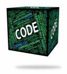 Code Word Indicating Computers Programs And Text Stock Photo