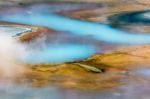 Grand Prismatic Spring Stock Photo