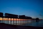 Sunrise Over Southwold Pier Stock Photo