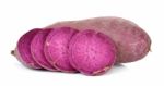 Sweet Potato Isolated On The White Background Stock Photo