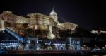 Buda Castle Illuminated At Nigt In Budapest Stock Photo