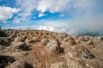 Laan Hin Pum Viewpoint At Phu Hin Rong Kla National Park Stock Photo