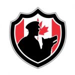 Canadian Police Canine Team Crest Stock Photo