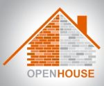 Open House Shows Sell Home And Selling Stock Photo