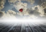 Parachute On The Sky, Success Concept Stock Photo