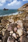 Coastal Algarve Region Near Sagres, Portugal Stock Photo