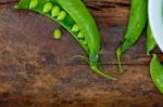 Hearthy Fresh Green Peas Stock Photo