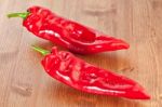 Sweet Red Ramiro Pepper Stock Photo