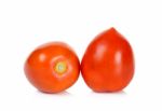 Tomato Isolated On The White Background Stock Photo