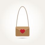  Love Heart Fashion Bag Stock Photo