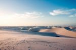 Lencois Maranhenses National Park, Brazil, Low, Flat, Flooded La Stock Photo