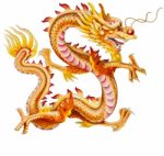 Golden Dragon Stock Photo