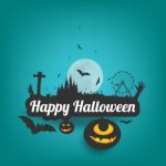 Happy Halloween Message Design Background,card,  Illustrat Stock Photo