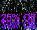 25 Percent Discount Stock Photo