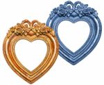 Heart Shape Picture Frames Stock Photo