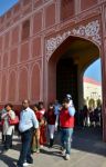 Jaipur, India - December 29, 2014: People Visit The City Palace Stock Photo