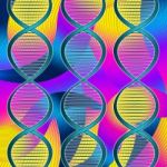 Color Dna Represents Colors Genome And Colorful Stock Photo