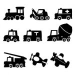 Transportation Icons Set.llustration Stock Photo